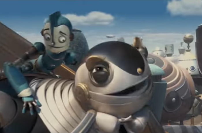 In Robots 2005 When Rodney Fixes Bigweld During The Slide Scene Bigweld Sings Daisy Bell The First Song Sung By A Computer 9gag