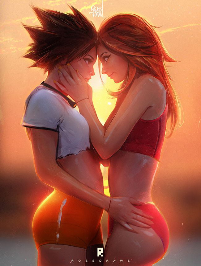 Tracer And Emily By Ross Tran 9gag