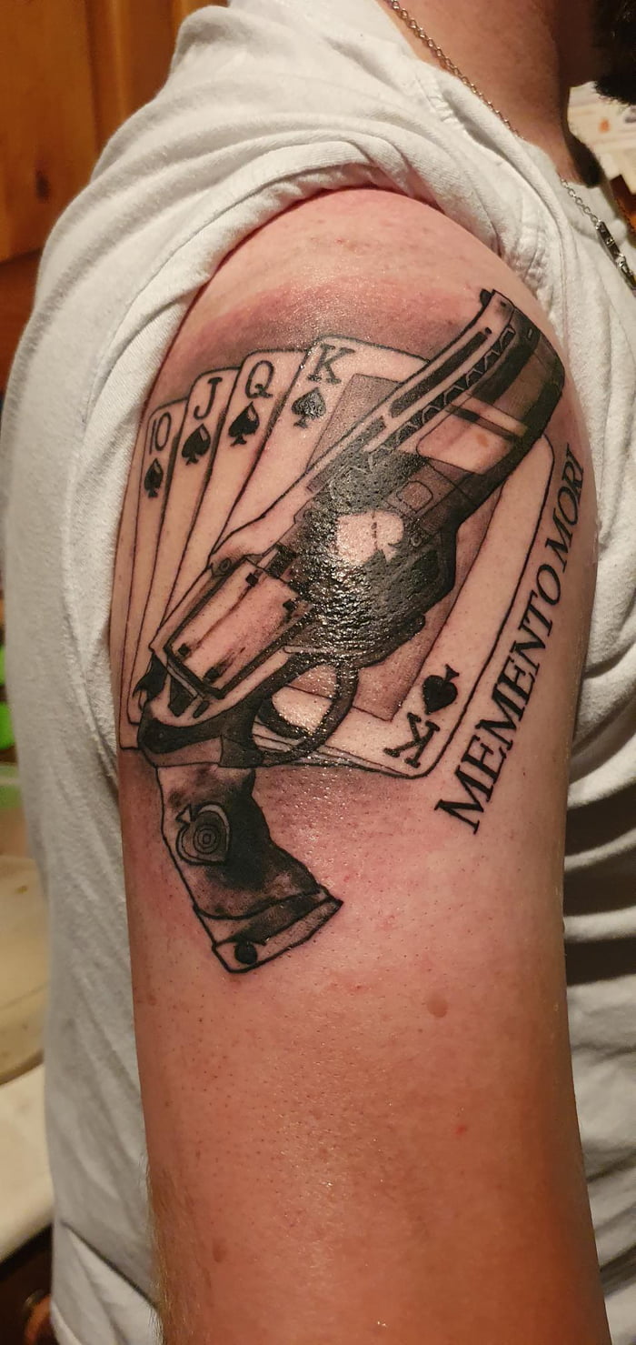 Create a tattoo of the ace of spades that has elements from final fantasy  vii in  Tattoo contest  99designs