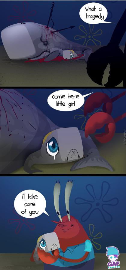 Theory On How Mr Krabs Got Pearl 9gag 