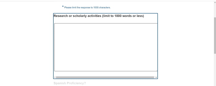 Limit: 1000 words (until you try to copy/paste something in, then it ...