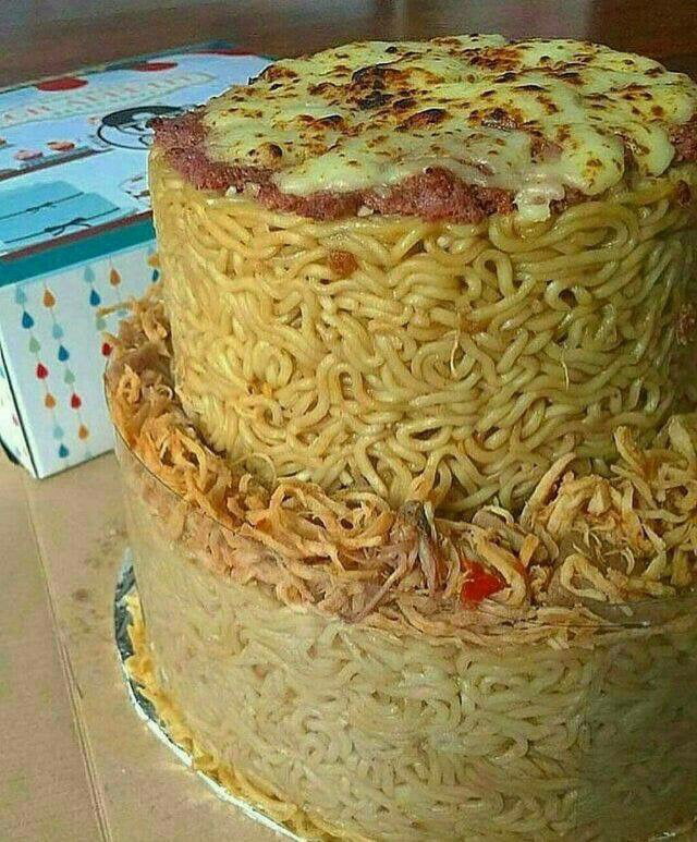 Happy Birthday Its Indomie Cake 9gag