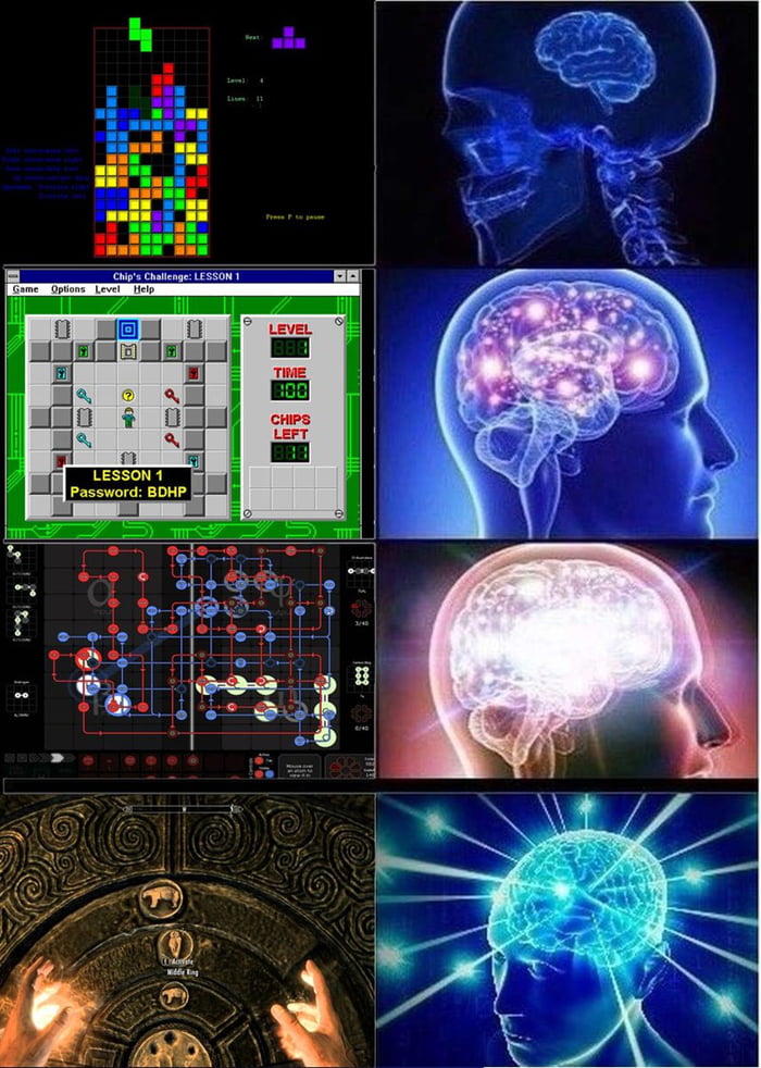 Evolution of puzzles in games - 9GAG