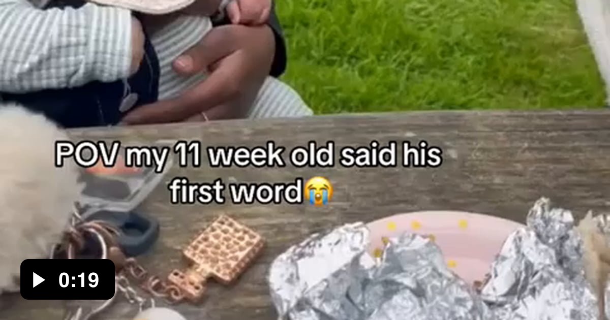 The moment a mother heard her baby speak for the first time - 9GAG