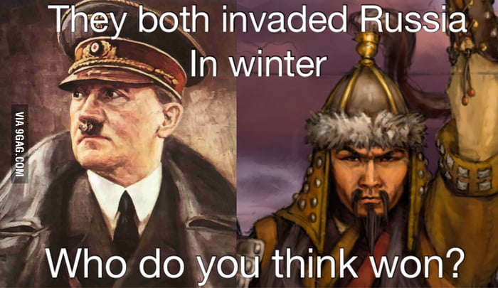 Genghis khan vs Hitler - 9GAG