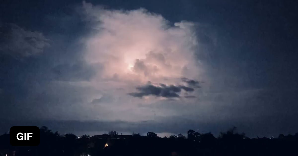 Timelapse Of An Energetic Thunderstorm Over Tonl Sap Lake In Cambodia