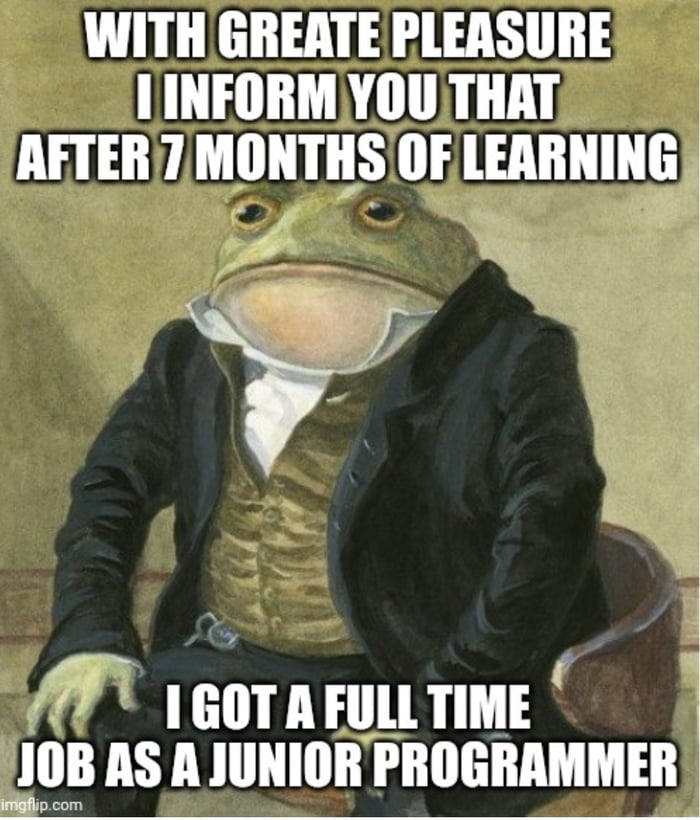 Just got my first full time job as a junior programmer - 9GAG