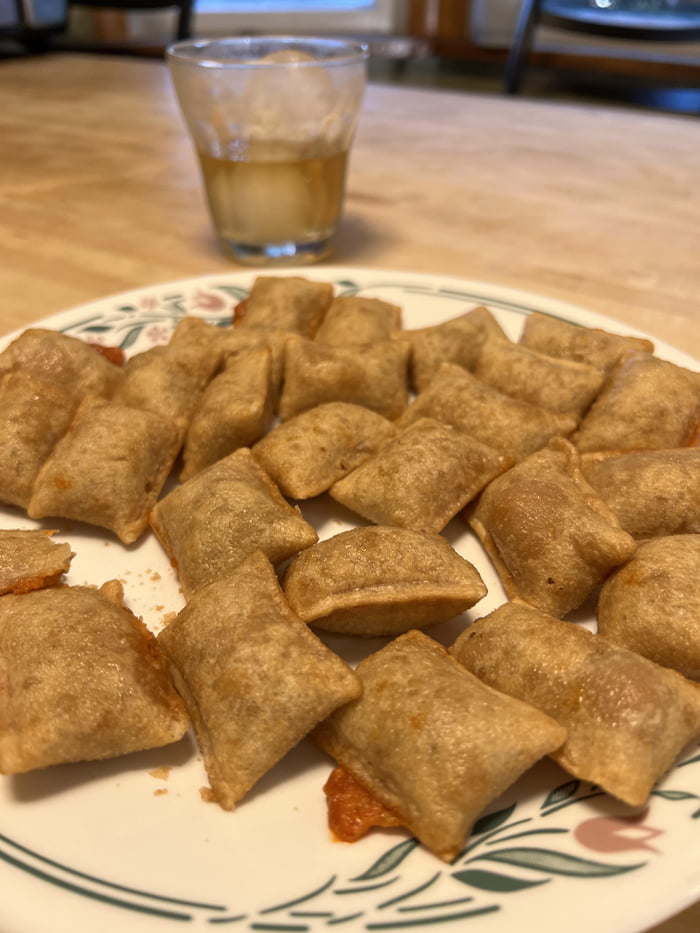 Pizza bites and scotch for dinner 9GAG