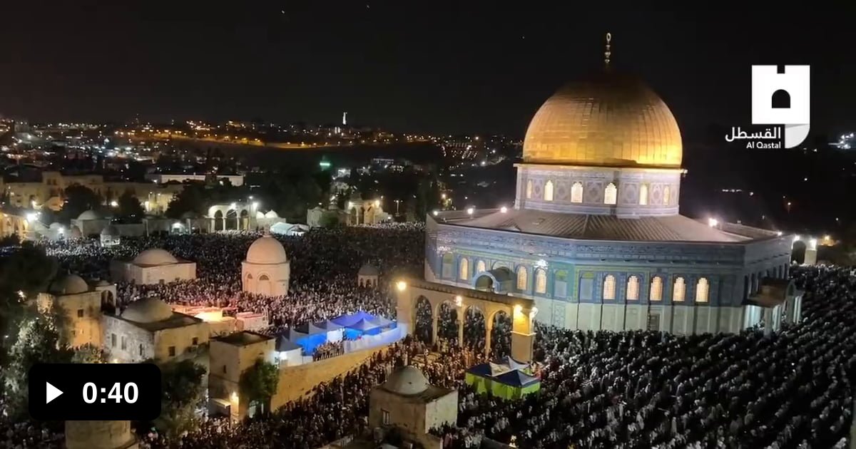 Peaceful Gathering Of Nearly 250k Worshippers At Al Aqsa, Imagine If 