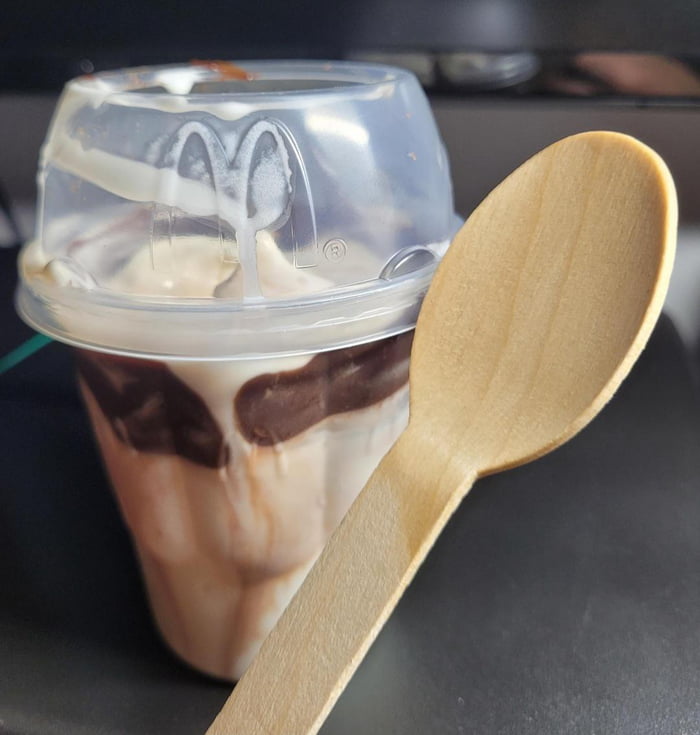 McDonald's started using wooden spoons 9GAG