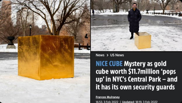 Gold Cube, Fear of humans, Ruler of NYC - 9GAG