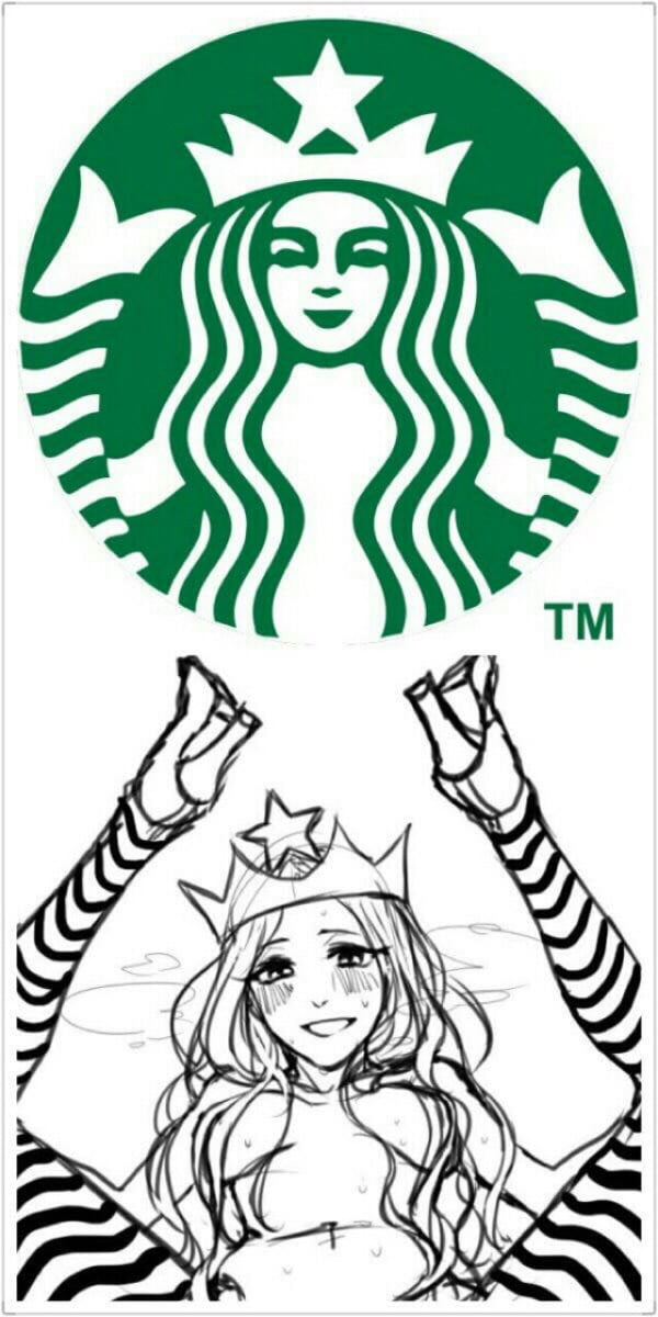 The Real Logo Of Starbucks 9gag