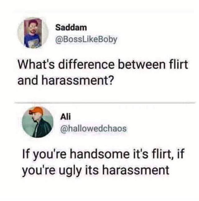 Flirt Vs Harassment 9gag 9360