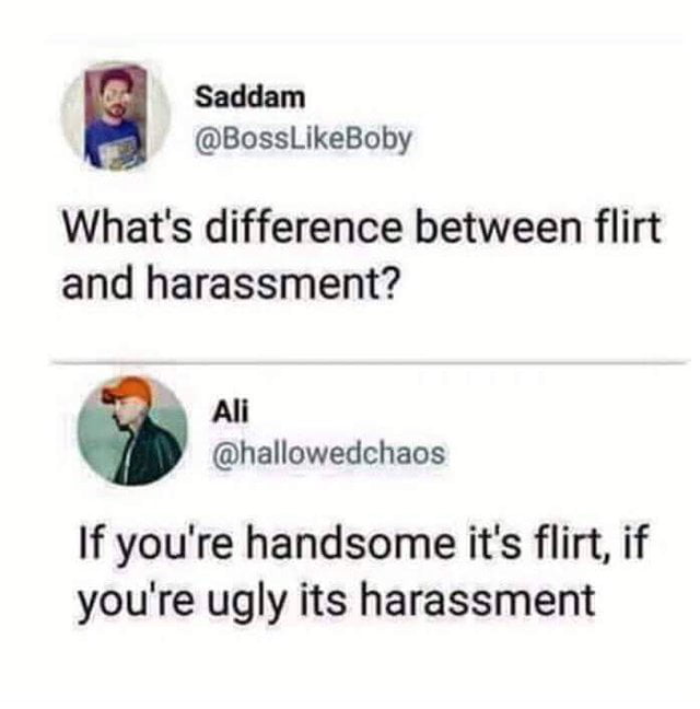 Flirt Vs Harassment 9gag 5939