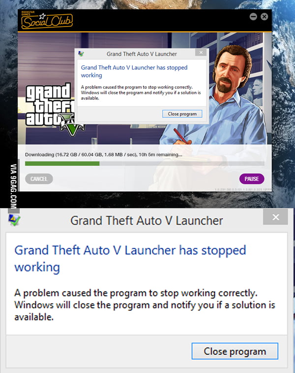 I left my PC on all night to download GTA V, and woke up to this