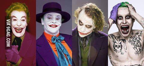 Evolution of the Joker (ledger was the best joker btw) - 9GAG