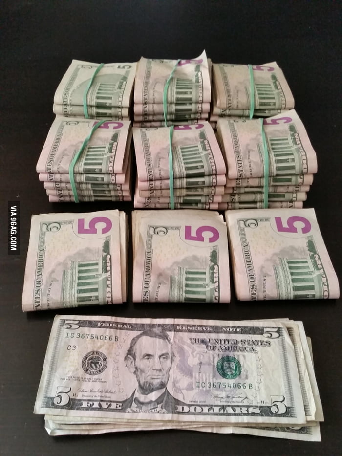 For the past year, I put away every $5 bill that came into my ...