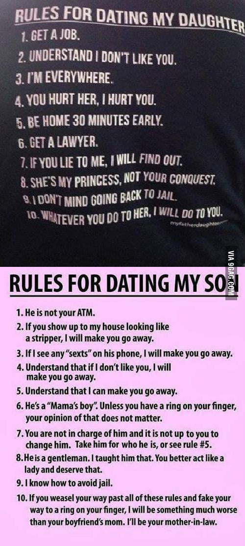 Rules by dad and rules by mom - 9GAG