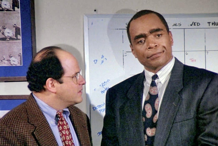 Jason Alexander Boxing Actor Jason Alexander meets boxer Sugar Ray Leonard, 1995 - 9GAG