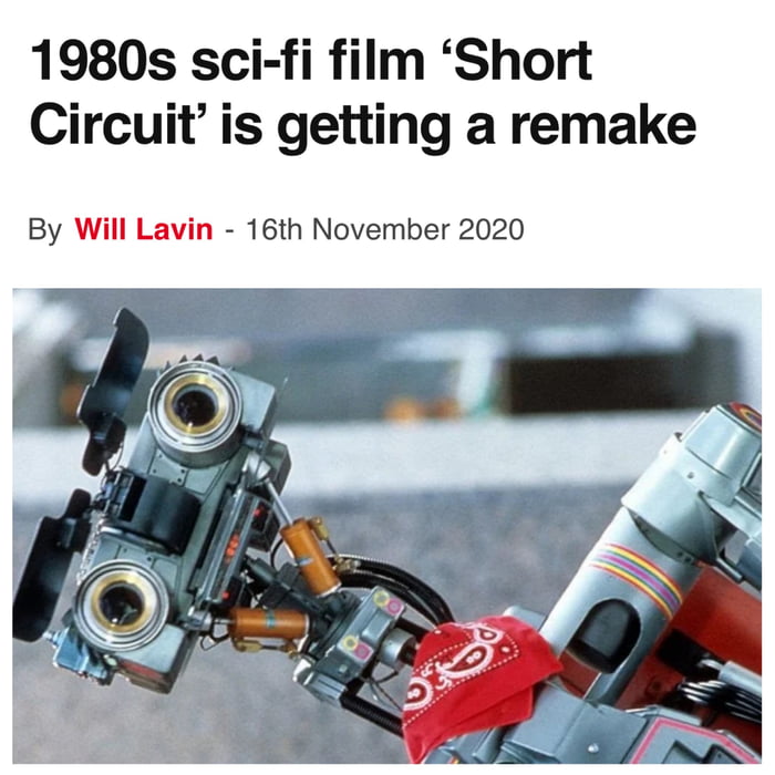 1980s sci-fi film 'Short Circuit' is getting a remake