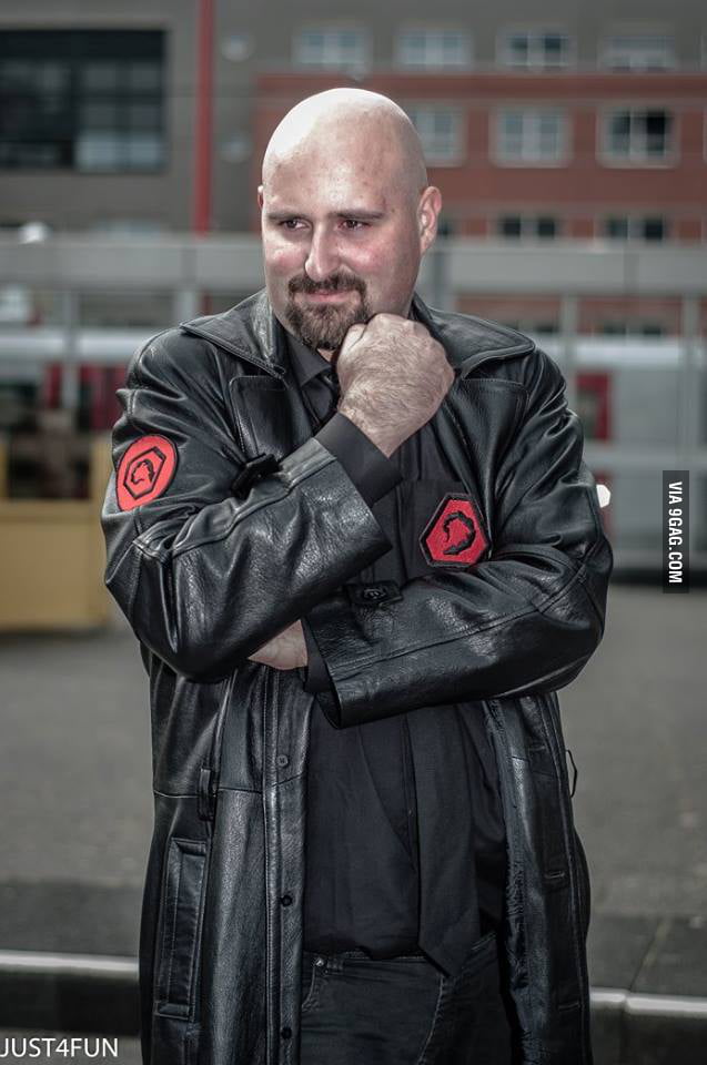 My first cosplay As Kane from Command and Conquer series. - 9GAG