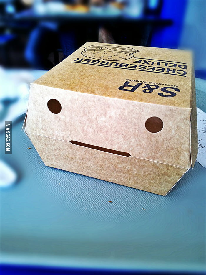 This Cheese Burger Box Has Seen Some Sh*t - 9gag