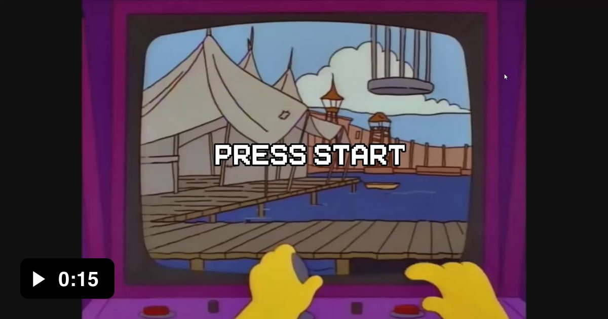 The Simpson's "Waterworld" Video Game 9GAG