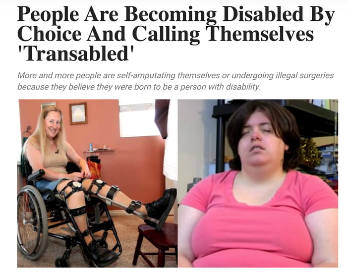 Download People Are Becoming Disabled By Choice And Calling Themselves Transabled 9gag