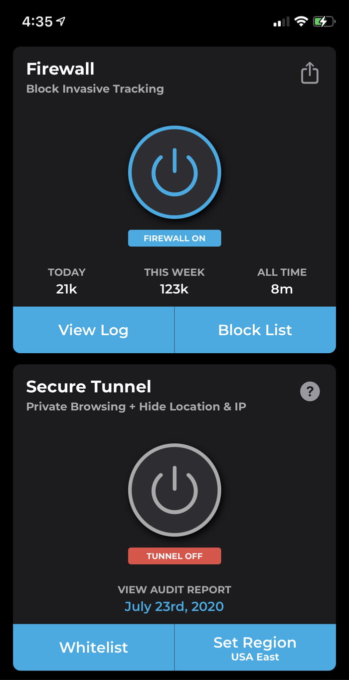 App name: Lock down, blocks trackers and ads, works on 9gag. Even if