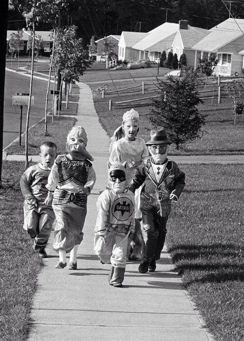 1960’s Halloween costumes - They couldn’t breathe or see well through