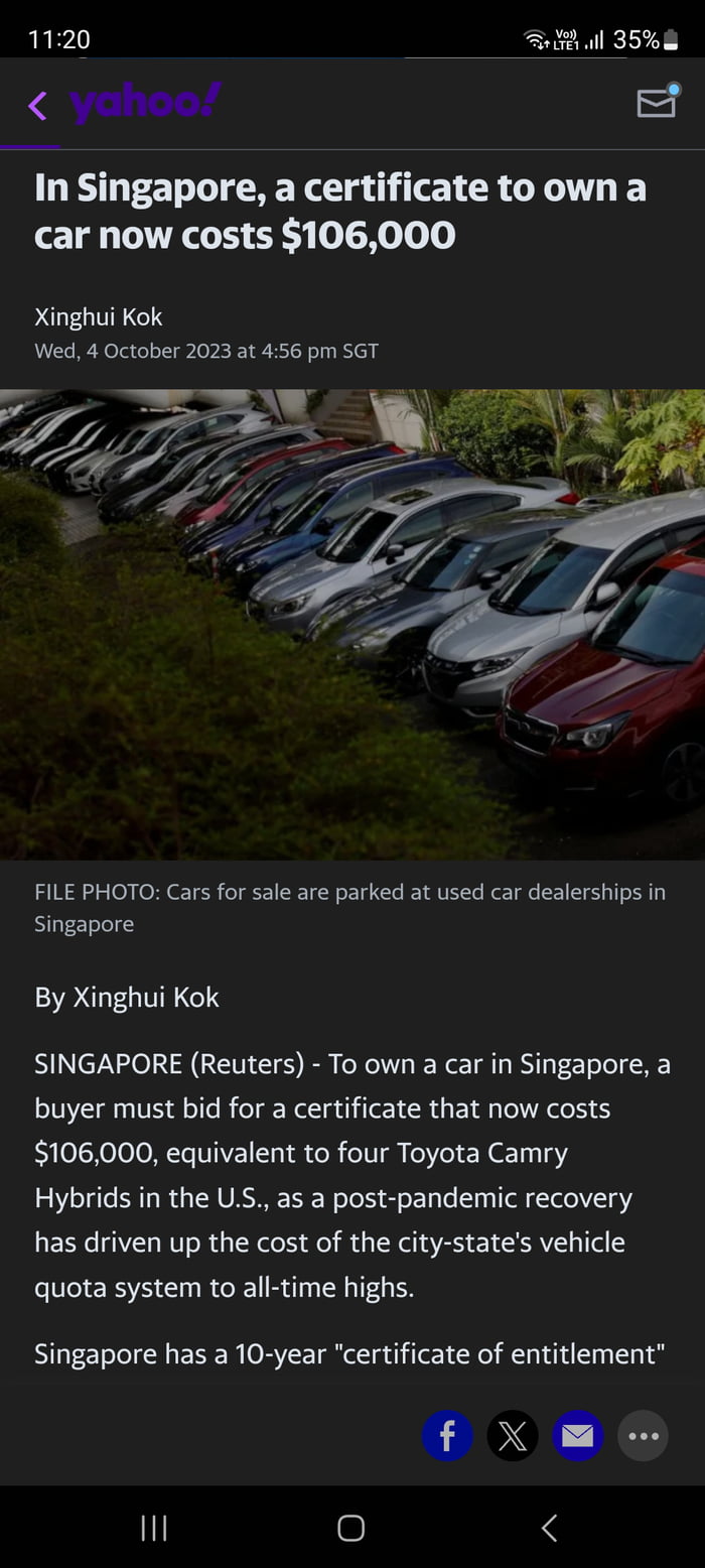 That how expensive this piece of paper costs for licence to own a 10