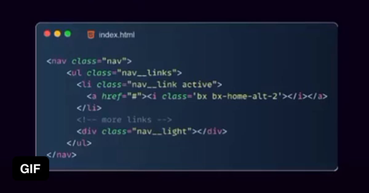 Magic Light Navigation menu indicator using HTML CSS & JS - 9GAG