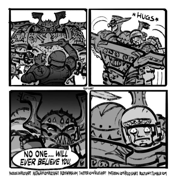 Hug for the blood god - 9GAG