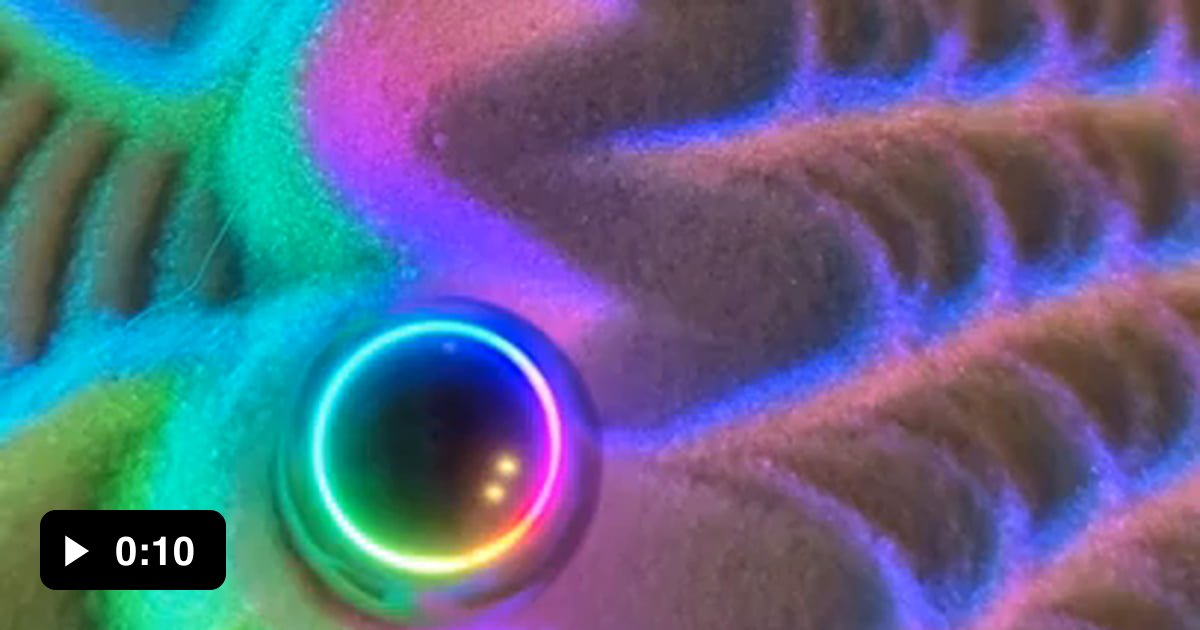 A Sisyphus Table, this ball on a rolls through the sand to