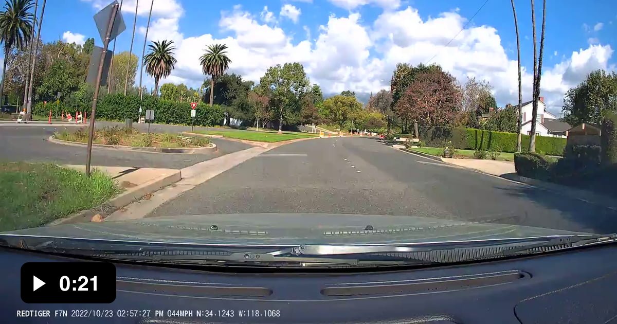 Oblivious dude driving the wrong way down a divided boulevard yesterday ...