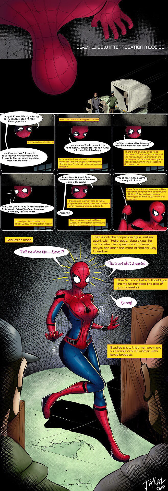Spider-Man homecoming failed interrogation mode ver. 
