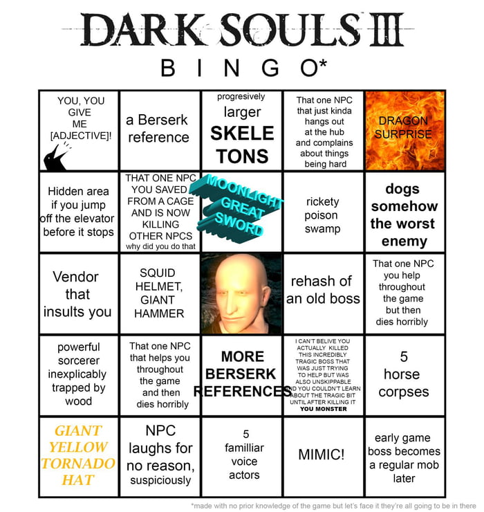 Dark Souls Bingo 9gag