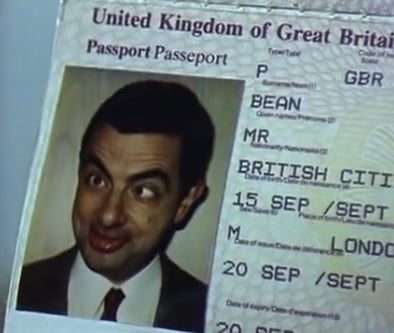 Mr Bean Id Card