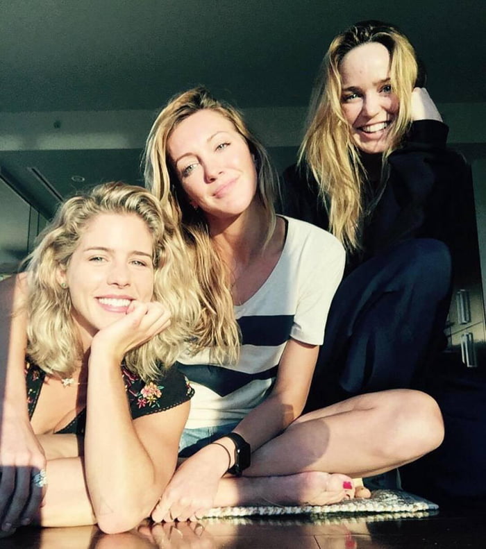 Emily Bett Rickards, Katie Cassidy, and Caity Lotz - 9GAG