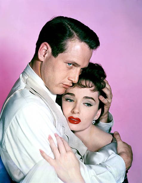 Paul Newman and Ann Blyth in a publicity photo for The Helen Morgan ...