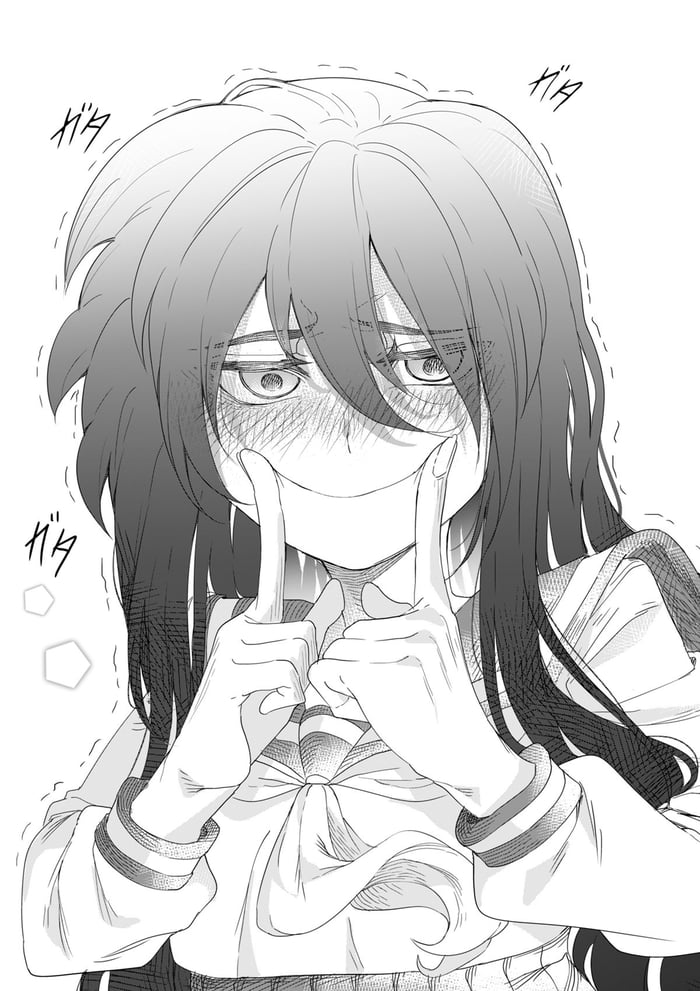 Creepy girl smile ( Sauce : twitter name " @geroro44 " ) - Anime ...