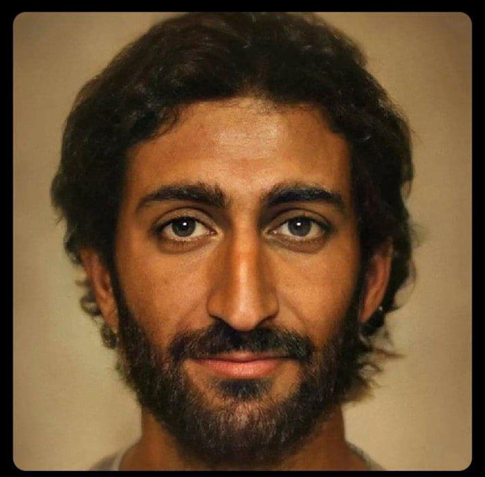 Composite Image Showing What The Real Jesus Of Nazareth Probably Looked Like Gag