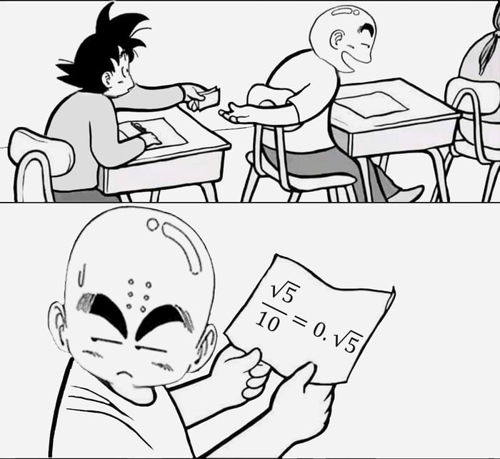 Krillin better not rely on Goku for math. 😂 - 9GAG