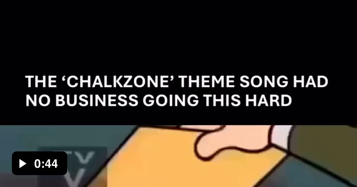 ChalkZone theme song slaps harder than it has any right to - 9GAG