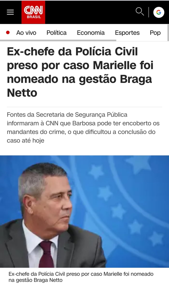 Vice golpista nomeou o delegado responsável pela morte da Marielle um