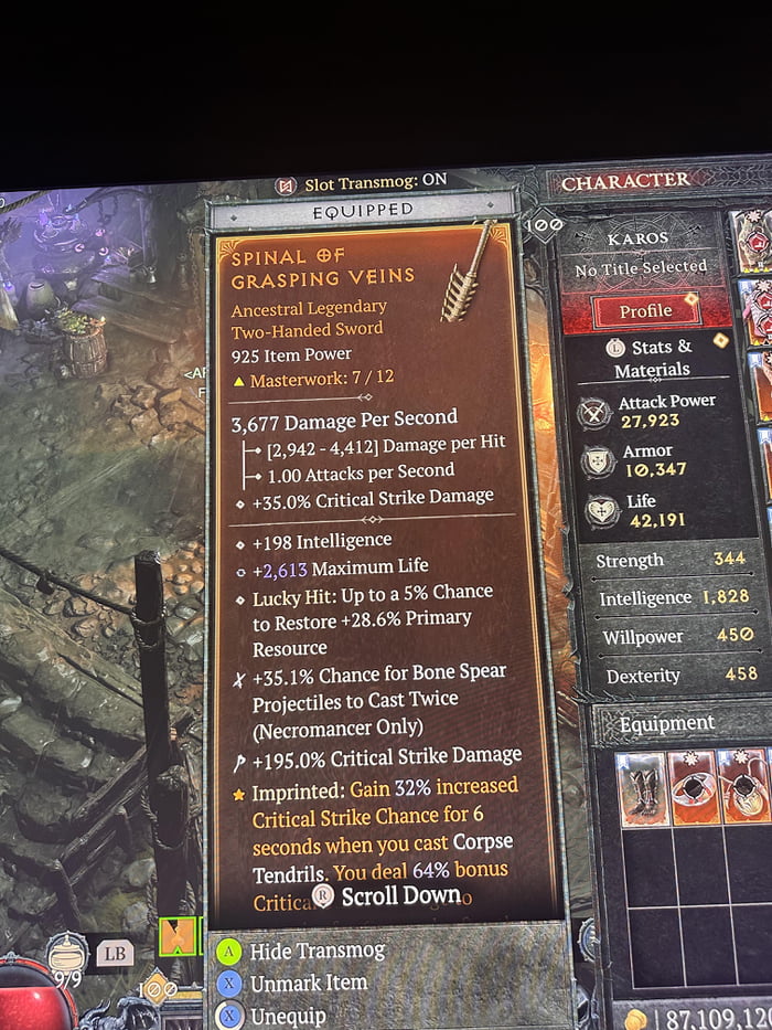 Critical strike damage vs bone critical strike damage?? Bone Spear - 9GAG