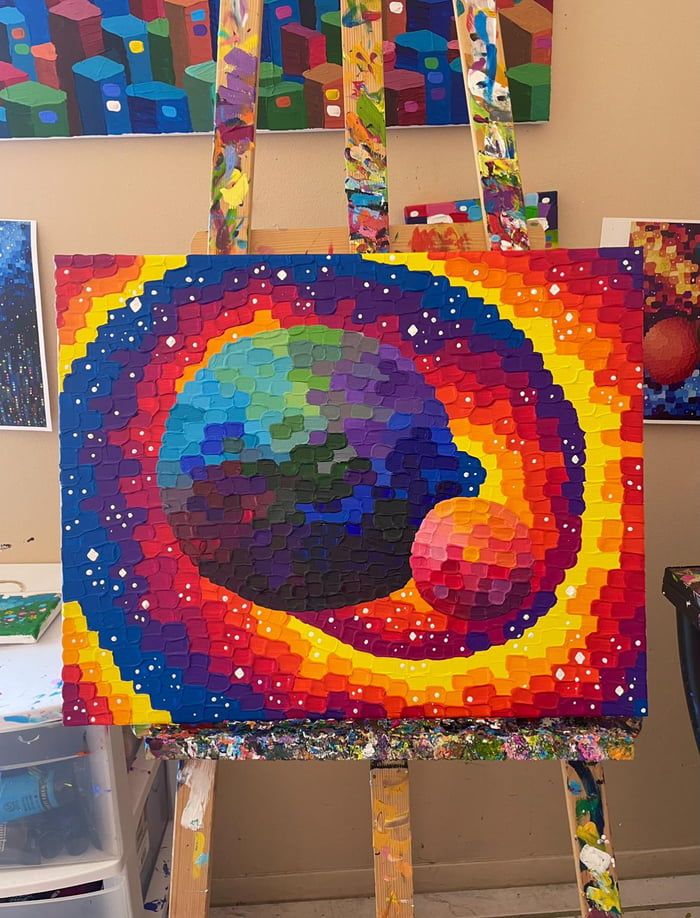 Satisfying painting - 9GAG