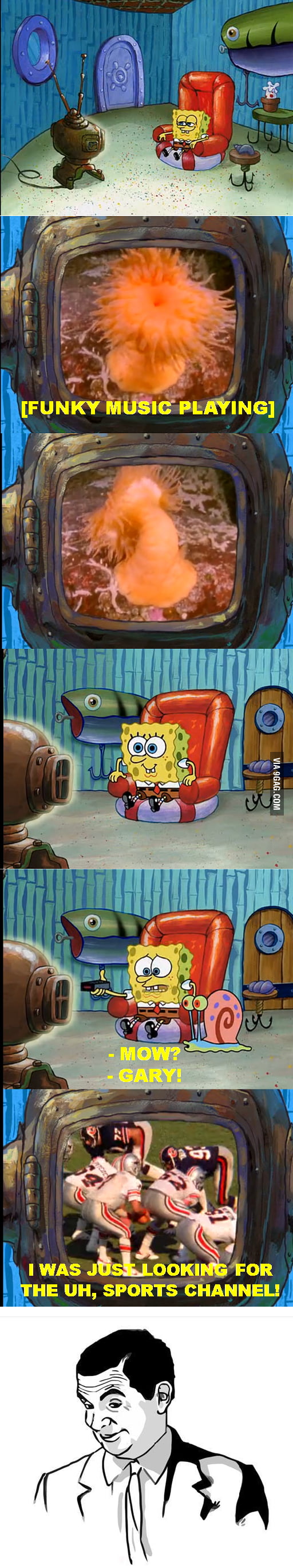Spongebob watches porn