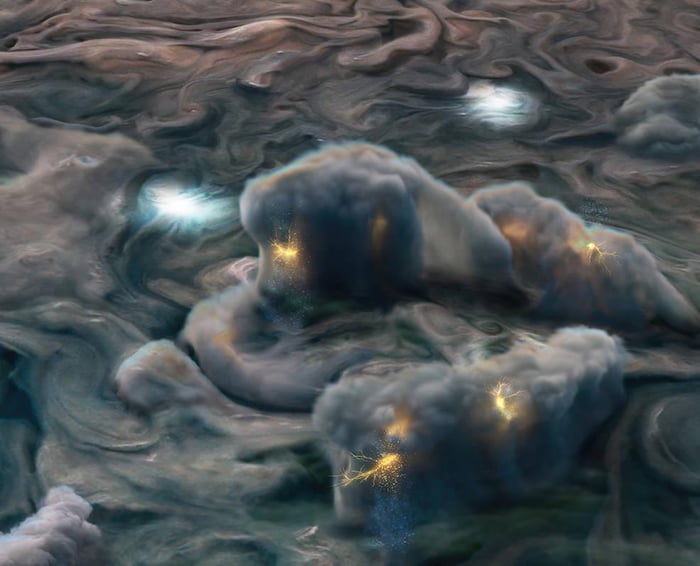 new-image-of-an-electrical-storm-on-jupiter-through-the-james-webb