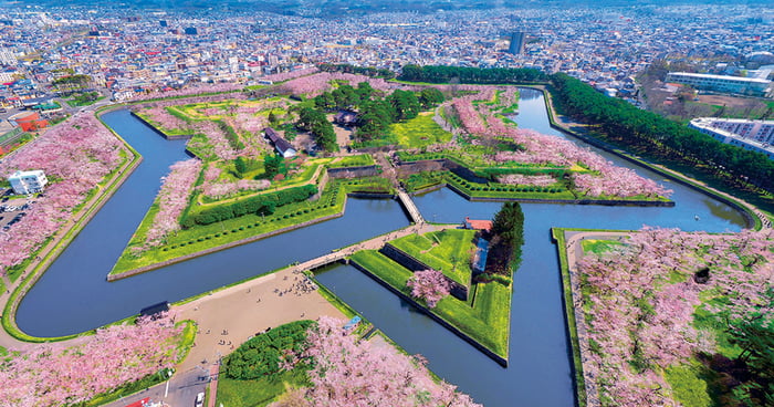 Cherry Blossom Fortress, Japan - 9GAG